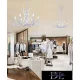 UNIVERSO Chandelier 6 arms 6xE14 Max.40W D76x100cm white