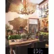 UNIVERSO Chandelier 6 arms 6xE14 Max.40W D76x100cm brown
