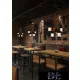 UNIVERSO Chandelier 4xE27 IP20 D400x1200mm black
