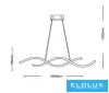 UNIVERSO Pendant light 28w 2240lm CCT.kap IP20 1060x150mm White