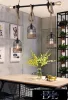 UNIVERSO Hemp rope chandelier 5xE27 IP20 790x1200mm black