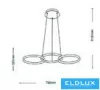 UNIVERSO Pendant light 40w 3200lm CCT.Kap 790x320x1100mm IP20 White