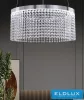 UNIVERSO Crystal glass chandelier 35w 2800lm 8000k 220° IP20 Chrome D500x1200mm