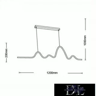 UNIVERSO Suspension LED 25w 2000lm 3000k IP20 1200×200×1000mm white