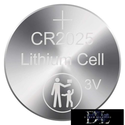 RAVER lithium button cell CR2025 5 pcs/blister pack