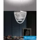 UNIVERSO Crystal glass chandelier 35w 2800lm 6500k 220° IP20 Chrome 450x450x1200mm