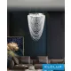 UNIVERSO Crystal glass chandelier 35w 2800lm 6500k 220° IP20 Chrome D400x1200mm