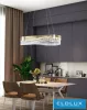 UNIVERSO Crystal glass chandelier 45w 3600lm 8000k 800x300x1200mm