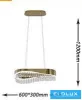 UNIVERSO Crystal glass chandelier 35w 2800lm 8000k 600x300x1200mm