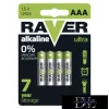 RAVER alkaline battery LR03 (AAA) 4 pcs/blister pack