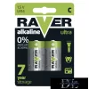 RAVER alkaline battery LR14 (C) 2 pcs/blister pack
