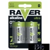 RAVER alkaline battery LR20 (D) 2 pcs/blister pack
