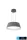 UNIVERSO Pendant light 36w 3240lm CCT.kap IP20 Grey D450x150x1200mm