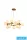 UNIVERSO Pendant light 15xG9 max.10w D760x180x1200mm IP20 Old gold