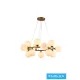 UNIVERSO Pendant light 15xG9 max.10w D760x180x1200mm IP20 Old gold
