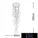 UNIVERSO Chandelier G9 x 19 Max.60w Ø600×3000mm IP20