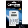 CAMELION universal battery charger AA/AAA (includes 2 AA/2300mAh and 2 AAA/800mAh batteries)