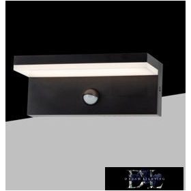   UNIVERSO Outdoor wall lamp with motion sensor 10w 1000lm 4000k IP54 black 210x90x82mm 3 years
