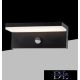 UNIVERSO Outdoor wall lamp with motion sensor 10w 1000lm 4000k IP54 black 210x90x82mm 3 years