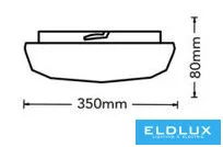 UNIVERSO Ceiling lamp 36w 3240lm CCT.kap D350x80mm IP20 white