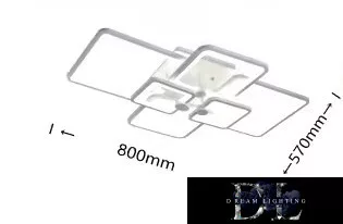 UNIVERSO ceiling lamp 70w 5600lm 4000k 800×570×140mm white