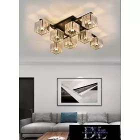 UNIVERSO Ceiling lamp 8xE27 Max.60W 930x930mm black