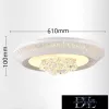 UNIVERSO Crystal glass ceiling lamp 38/76w 3040/6080lm CCT IP22 ∅610mm white