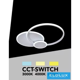 UNIVERSO Ceiling lamp 37w 2960lm CCT 550x430mm white