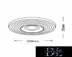 UNIVERSO Ceiling lamp 38w 3040lm 6500k 500x55mm white