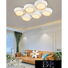   UNIVERSO ceiling lamp 120w 9600lm 3000k 860x570x130mm white/gold