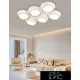 UNIVERSO Ceiling lamp 120w 9600lm 4000k 860x570x130mm white/gold