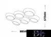 UNIVERSO Ceiling lamp 120w 9600lm 4000k 860x570x130mm white/gold