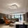 UNIVERSO ceiling lamp 39W 3150lm CCT with switch 445x530mm IP44 white/black