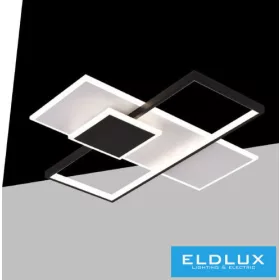   UNIVERSO ceiling lamp 46W 3680lm CCT cap. 570x530mm IP20 white/black