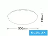 UNIVERSO Ceiling lamp 60w 2800lm CCT.kap 500×500×100mm white