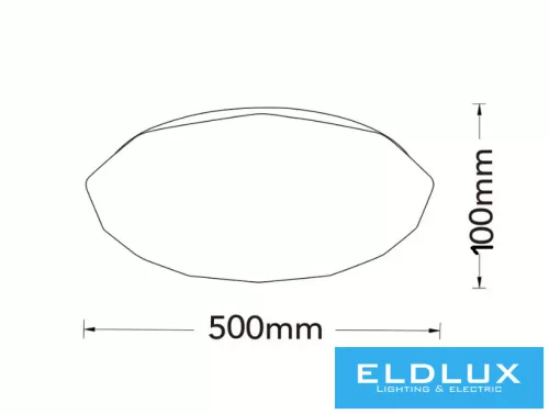 UNIVERSO Ceiling lamp 60w 2800lm CCT.kap 500×500×100mm white