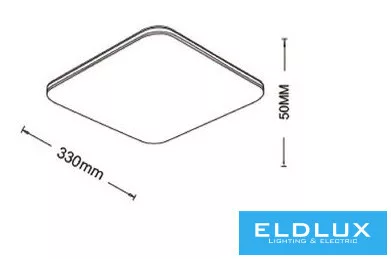 UNIVERSO Mennyezeti lámpa 18w 1620lm CCT.Kap IP20 Fehér 330x330x50mm