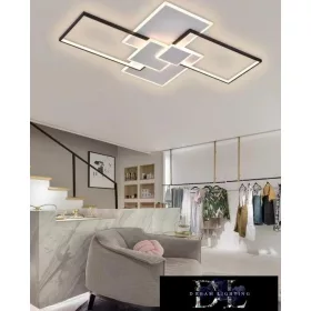 UNIVERSO Ceiling lamp 83w 6640lm CCT 1100x700mm white/black