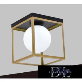   UNIVERSO Ceiling lamp 1xG9 max.10w 200x200x160mm IP20 Old gold