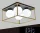 UNIVERSO Ceiling lamp 4xG9 max.10w 400x400x160mm IP20 Old gold