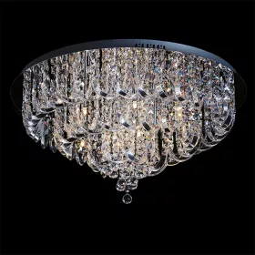 ELDLUX METEOR crystal glass ceiling lamp 20×5W NW chrome