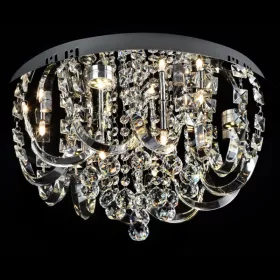 ELDLUX METEOR crystal glass ceiling lamp 6×5W NW chrome