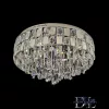ELDLUX Crystal Glass Ceiling Lamp Chrome LED 15×5W 4000k IP20 ∅650x390mm