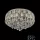 ELDLUX Crystal Glass Ceiling Lamp Chrome LED 15×5W 4000k IP20 ∅650x390mm