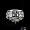 ELDLUX Crystal Glass Ceiling Lamp Chrome LED 9×5W 4000k IP20 ∅500x390mm