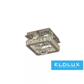   ELDLUX Crystal glass ceiling lamp 24w 1920lm CCT IP20 280x280x215mm Chrome