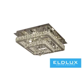   ELDLUX Crystal glass ceiling lamp 54w 4320lm CCT.T IP20 500x500x275mm Chrome