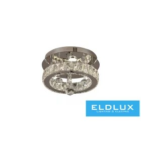   ELDLUX Crystal glass ceiling lamp 21w 1680lm CCT IP20 D320x215mm Chrome