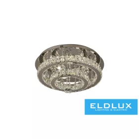   ELDLUX Crystal glass ceiling lamp 52w 4160lm CCT.T IP20 D550x275mm Chrome
