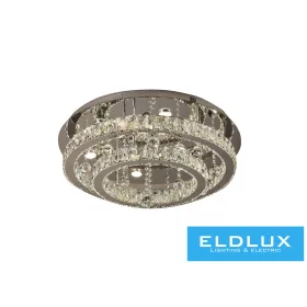   ELDLUX Crystal glass ceiling lamp 71w 5680lm CCT.T IP20 D650x275mm Chrome